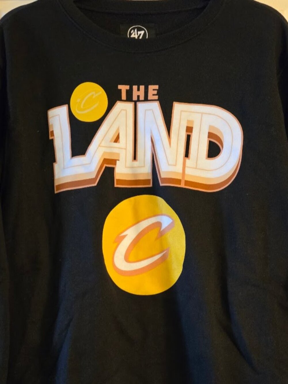 Cleveland Cavaliers City Edition The Land '47 Brand Black Swet Shirt